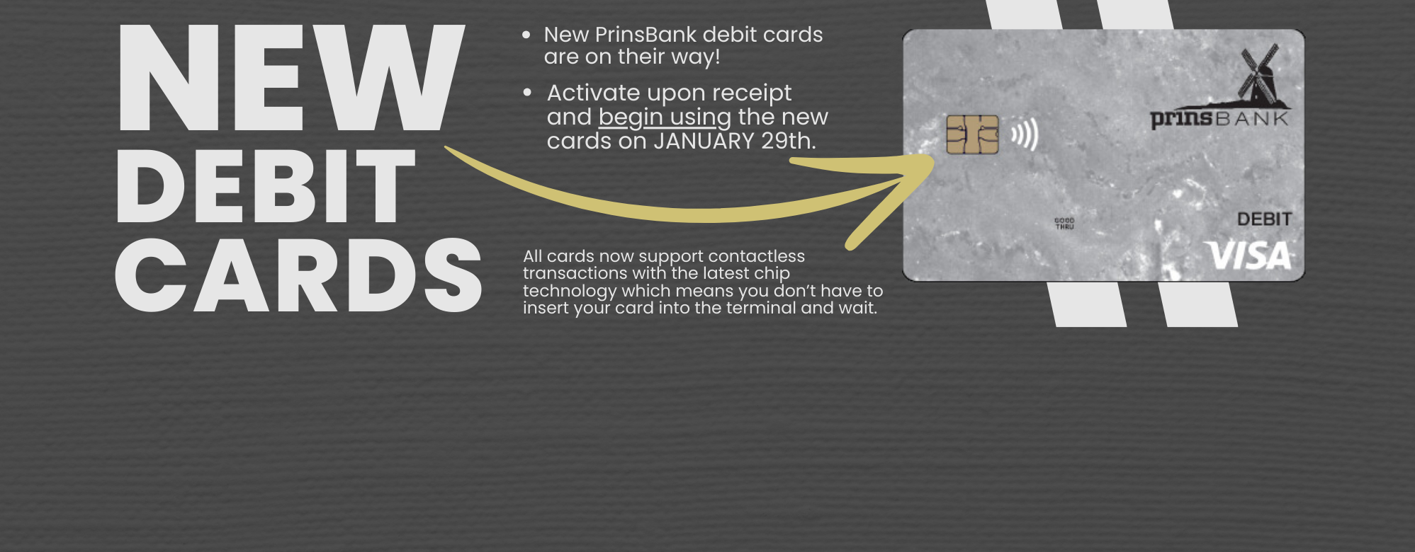 new debit cards coming soon